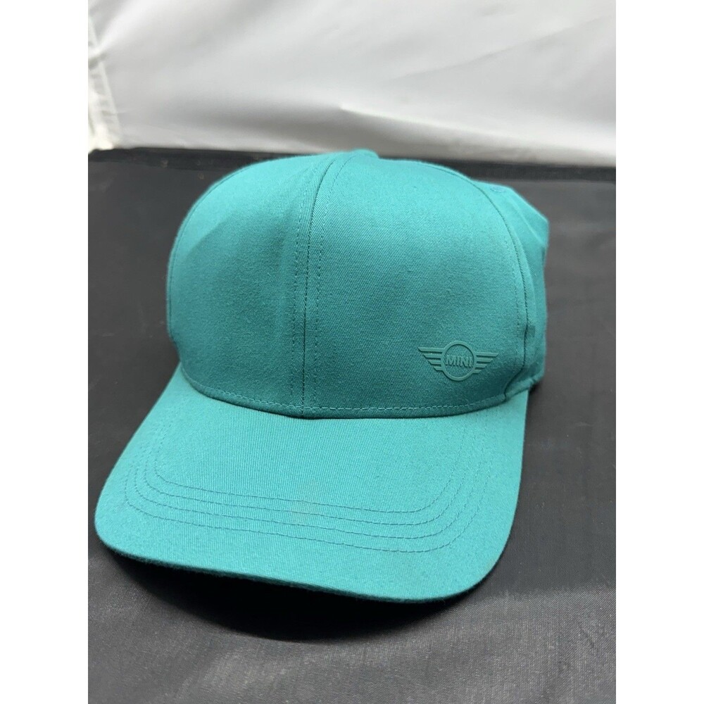 Mini Cooper Strap Back Hat Cap Green Minimalist Logo Adjustable OS Cars Motorist